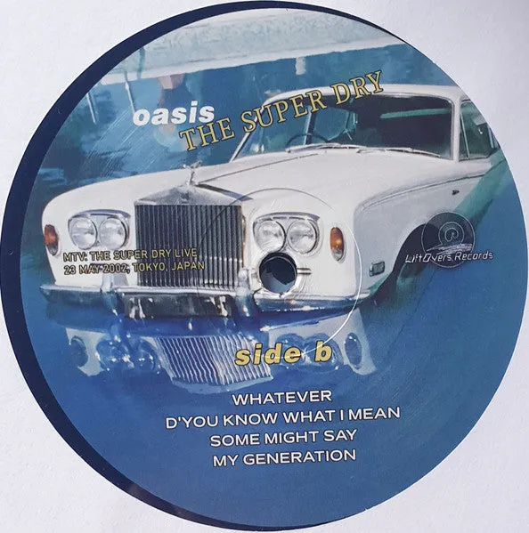Oasis The Super Dry Tokyo 2002 LP vinile unofficial mint
