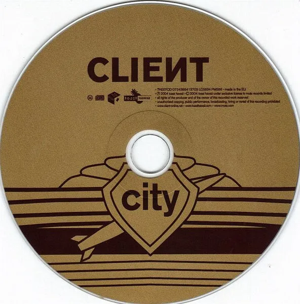 Client City CD album enhanced VG+ Europa