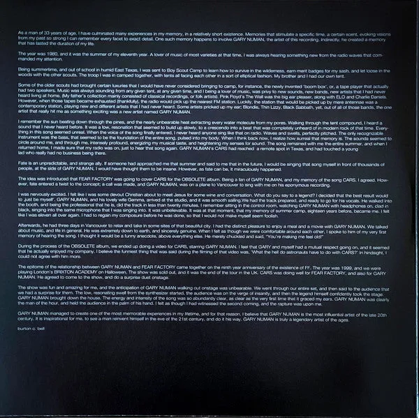 Gary Numan Scarred 2xLP bianco live edizione limitata