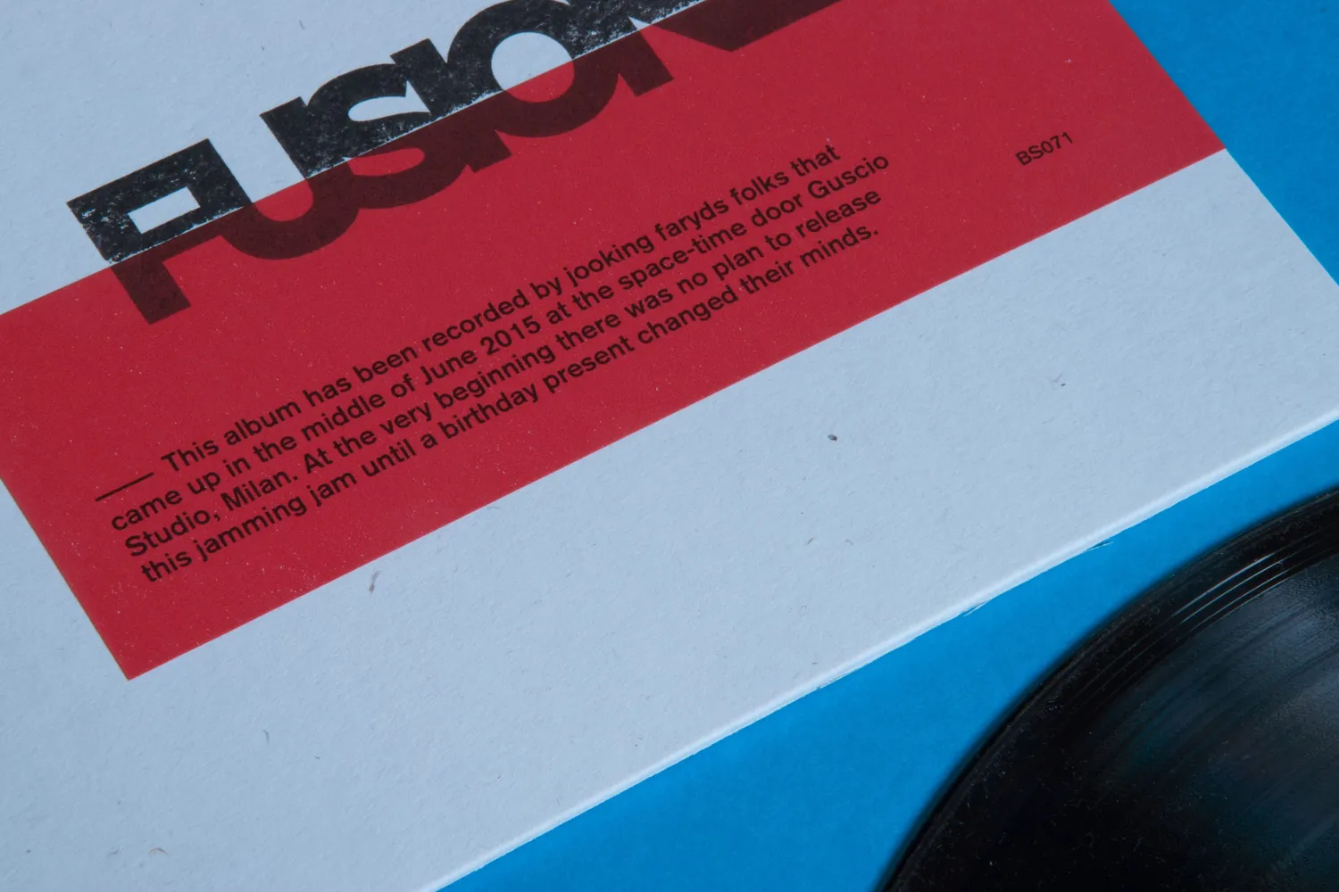 Black Sweat Records Fusione vinile LP free jazz psichedelico