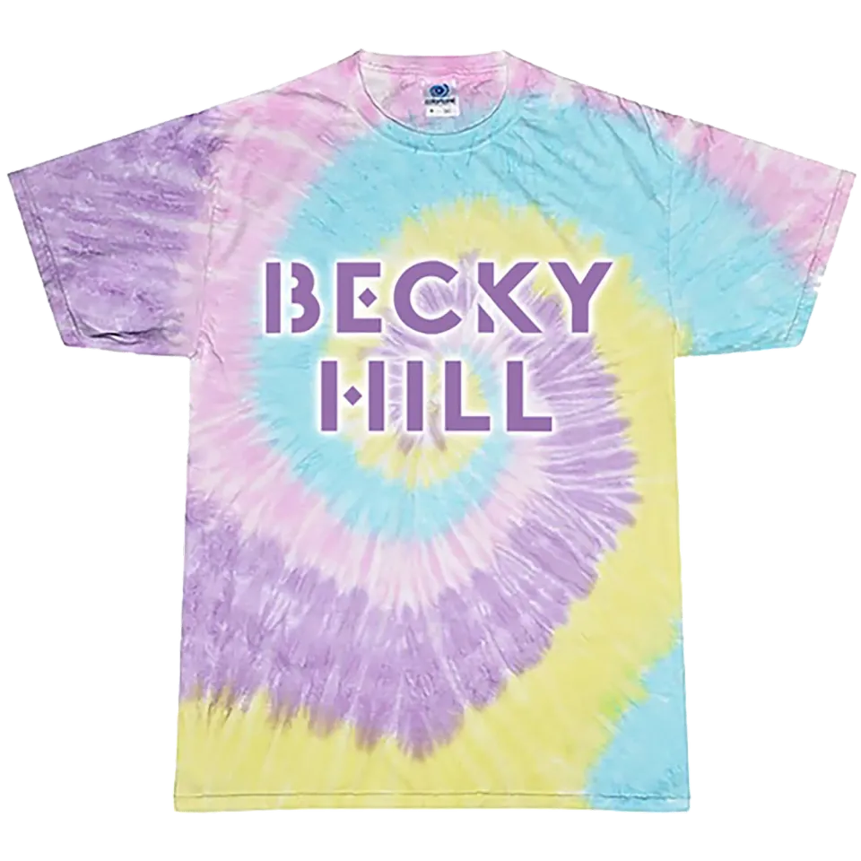 Becky Hill Logo maglietta tie dye jellybean cotone