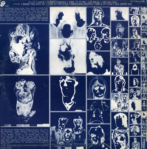 Rolling Stones Emotional Rescue LP vinile 1980 con inserto