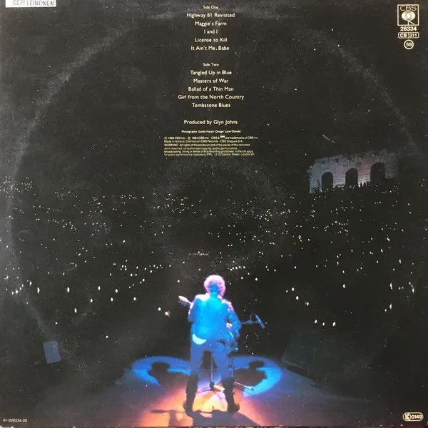 Bob Dylan Real Live LP album 1984 Olanda