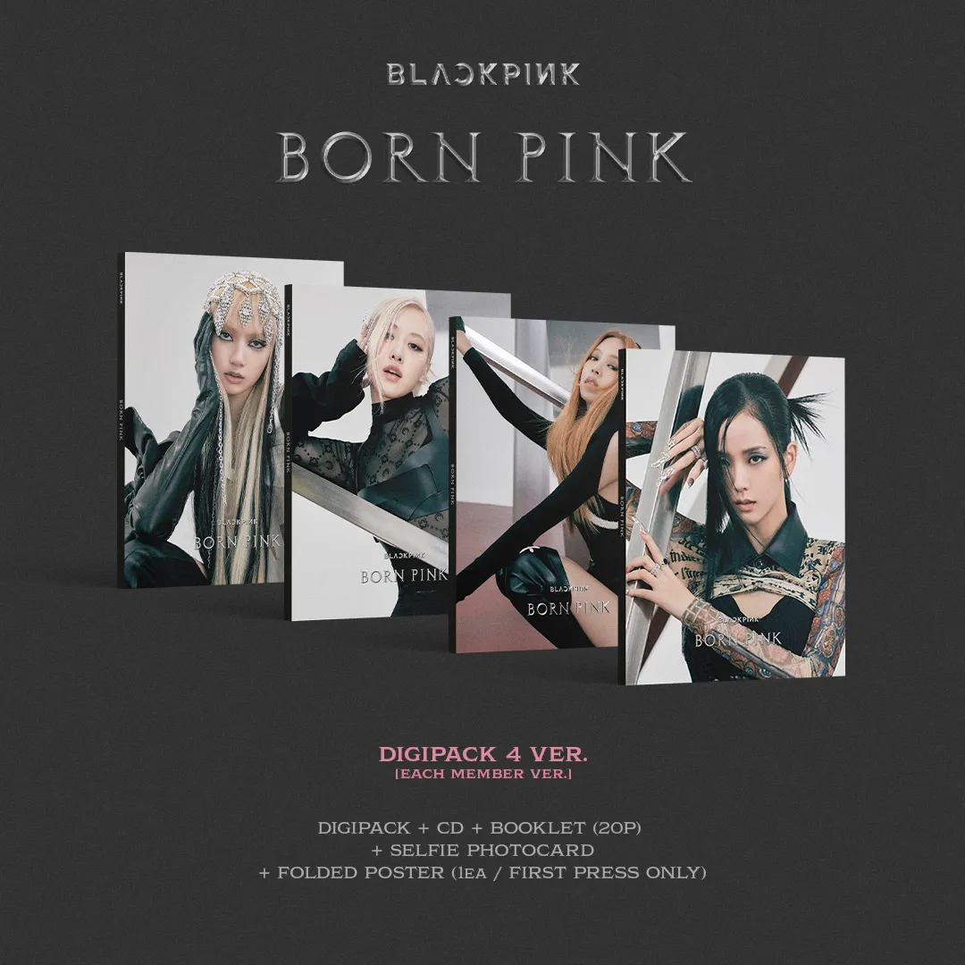 Blackpink Born Pink CD Lisa digipack photocard booklet