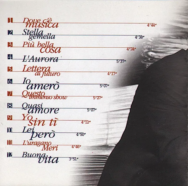 Eros Ramazzotti Dove C’è Musica CD album 1996