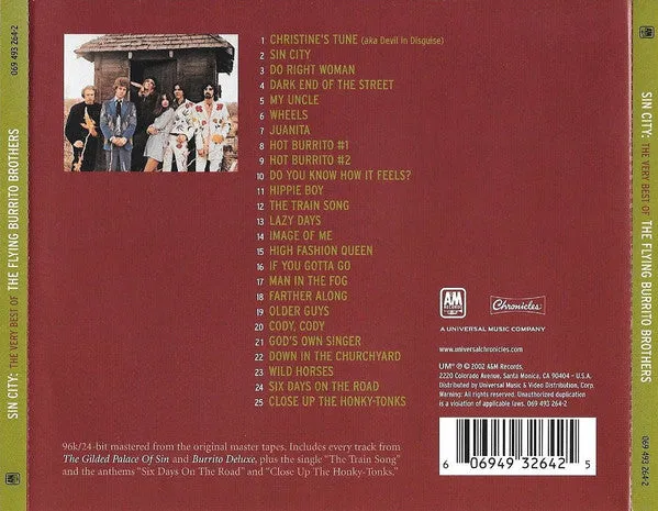 Flying Burrito Bros Sin City CD compilation country rock