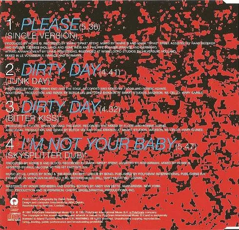U2 Please CD1 CD maxi Near Mint