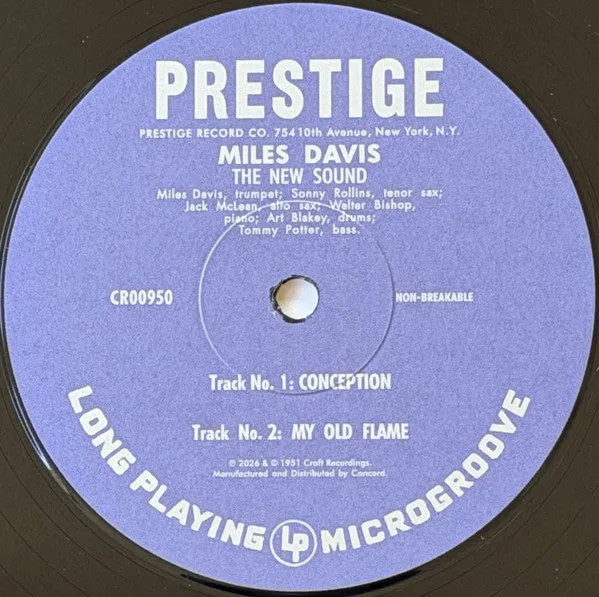 Miles Davis The New Sounds 10" RSD 2026 bop limitato