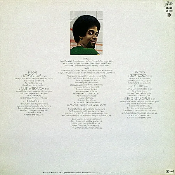 Stanley Clarke School Days vinile LP usato ristampa