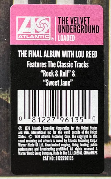Velvet Underground Loaded LP vinile ristampa art rock 2020