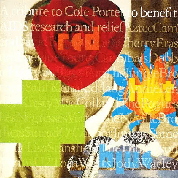 Various Red Hot + Blue CD compilation synth-pop benefica