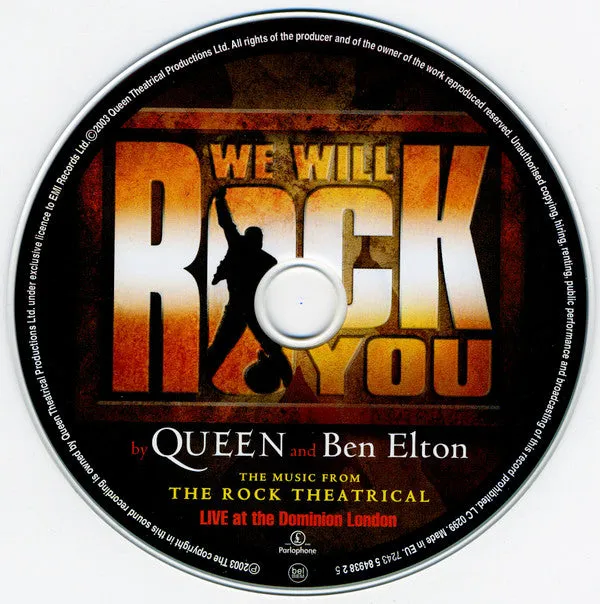 We Will Rock You London Cast CD musical Queen