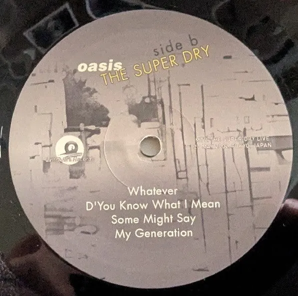 Oasis The Super Dry vinile LP live Tokyo 2002
