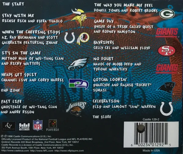 Various NFL Jams CD album hip hop 1996