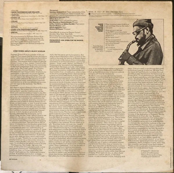 Rahsaan Roland Kirk Other Folks' Music LP vinile usato