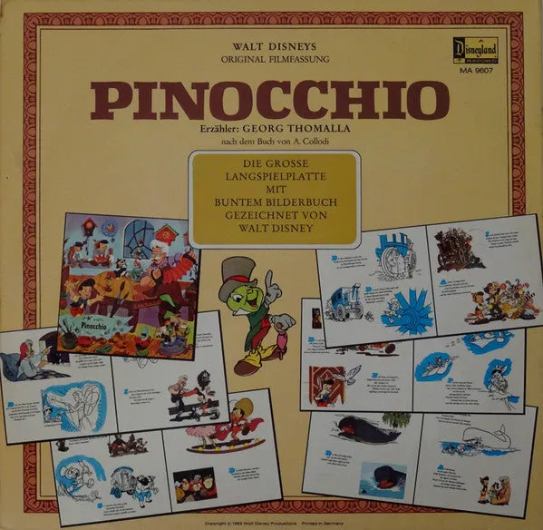 Georg Thomalla Pinocchio vinile LP favola tedesco VG