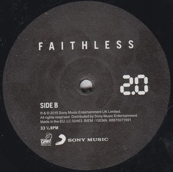 Faithless 2.0 doppio vinile 2xLP usato Mint house