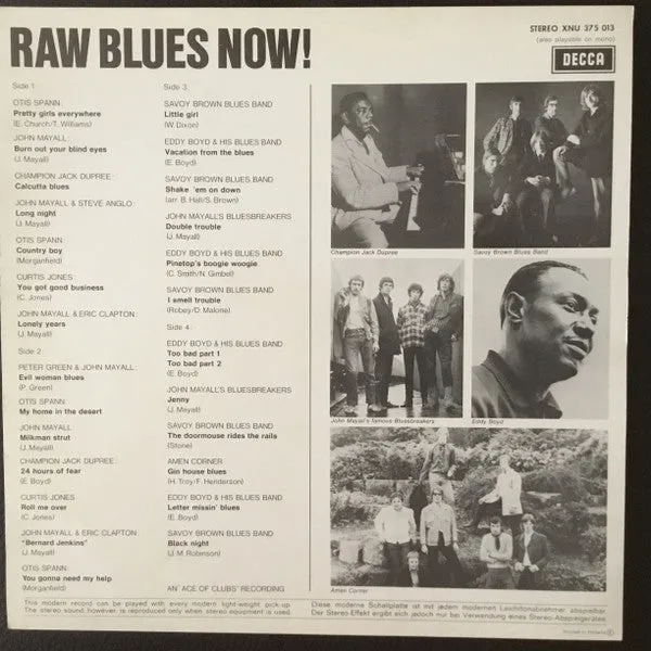 Various Raw Blues Now! 2xLP vinile VG+ Chicago blues