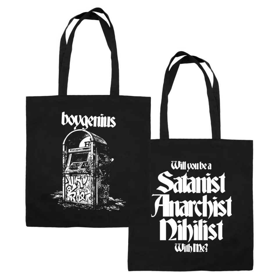 Satanist Tote Bag shopper tela cotone stampe fronte retro