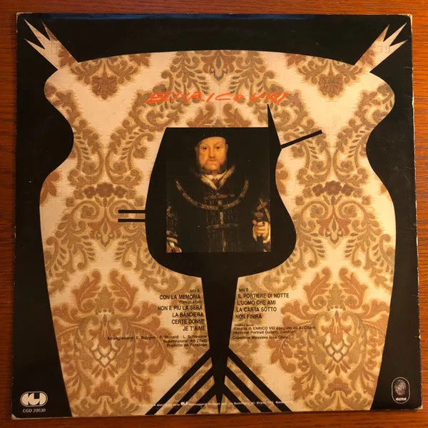 Enrico Ruggeri Enrico VIII vinile LP usato pop italiano