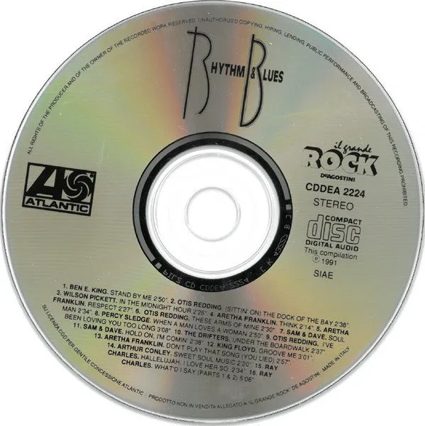 Various Rhythm & Blues CD compilation soul Atlantic