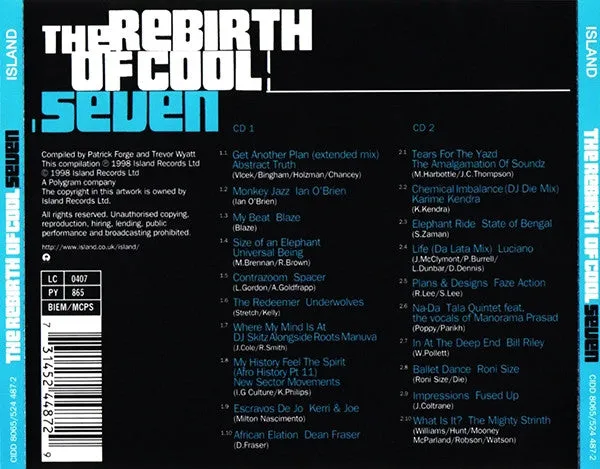 Various Rebirth Of Cool Seven 2xCD compilation deep house