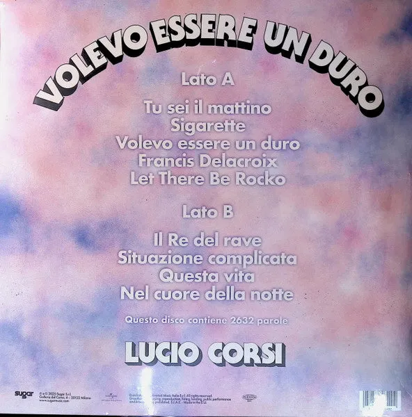 Lucio Corsi Volevo Essere Un Duro LP azzurro limited