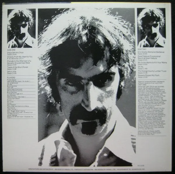 Mothers Of Invention Weasels Ripped LP vinile ristampa
