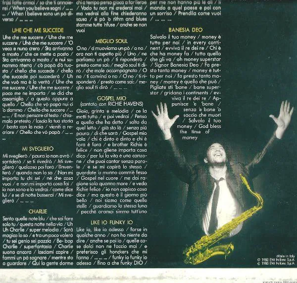 Enzo Avitabile Meglio Soul LP vinile 1983