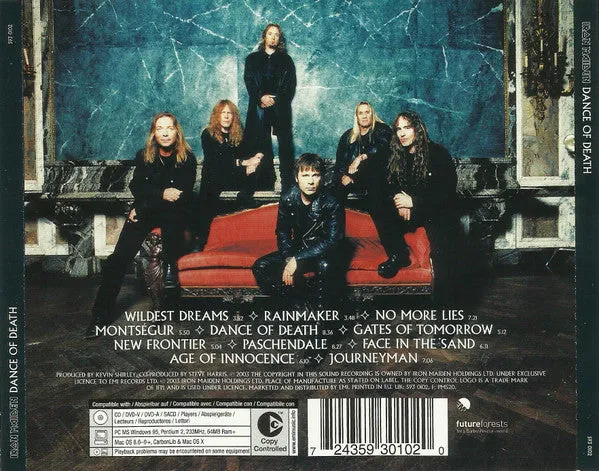 Iron Maiden Dance Of Death CD album near mint