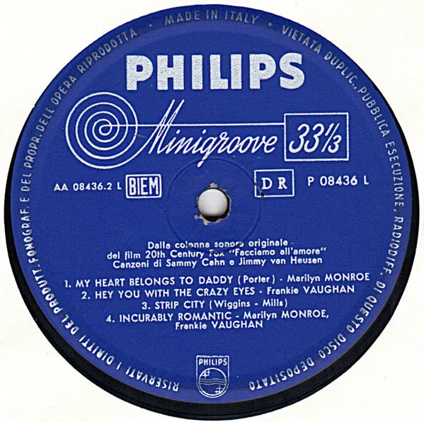 Marilyn Monroe Facciamo L'Amore LP mono usato