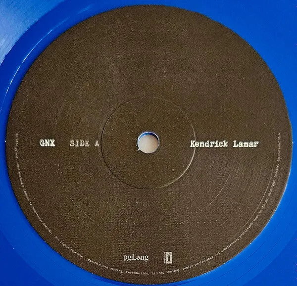 Kendrick Lamar GNX LP blu edizione limitata Mint