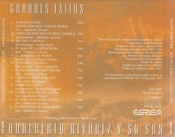 Adalberto Alvarez Grandes Exitos CD usato VG son cubano