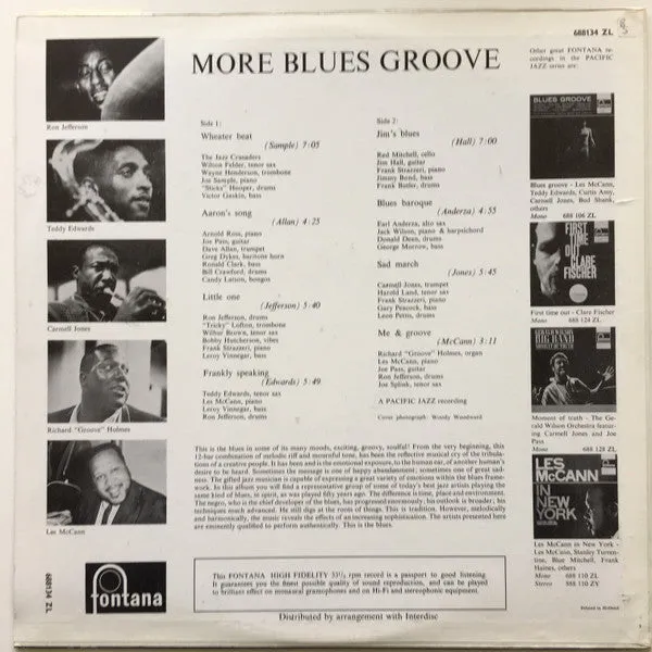 Various More Blues Groove vinile LP mono Fontana 1963 VG+