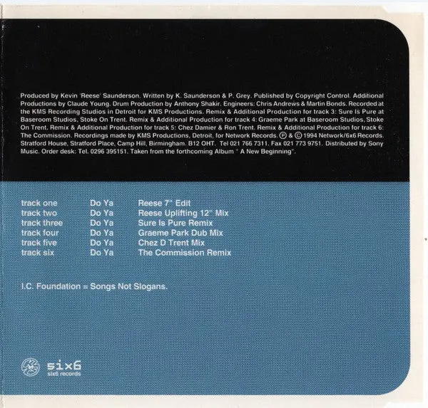 Inner City Do Ya CD maxi singolo 6 remix quasi mint