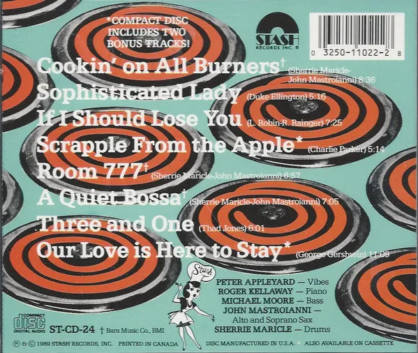 Sherrie Maricle Cookin On All Burners CD album bop swing 1989