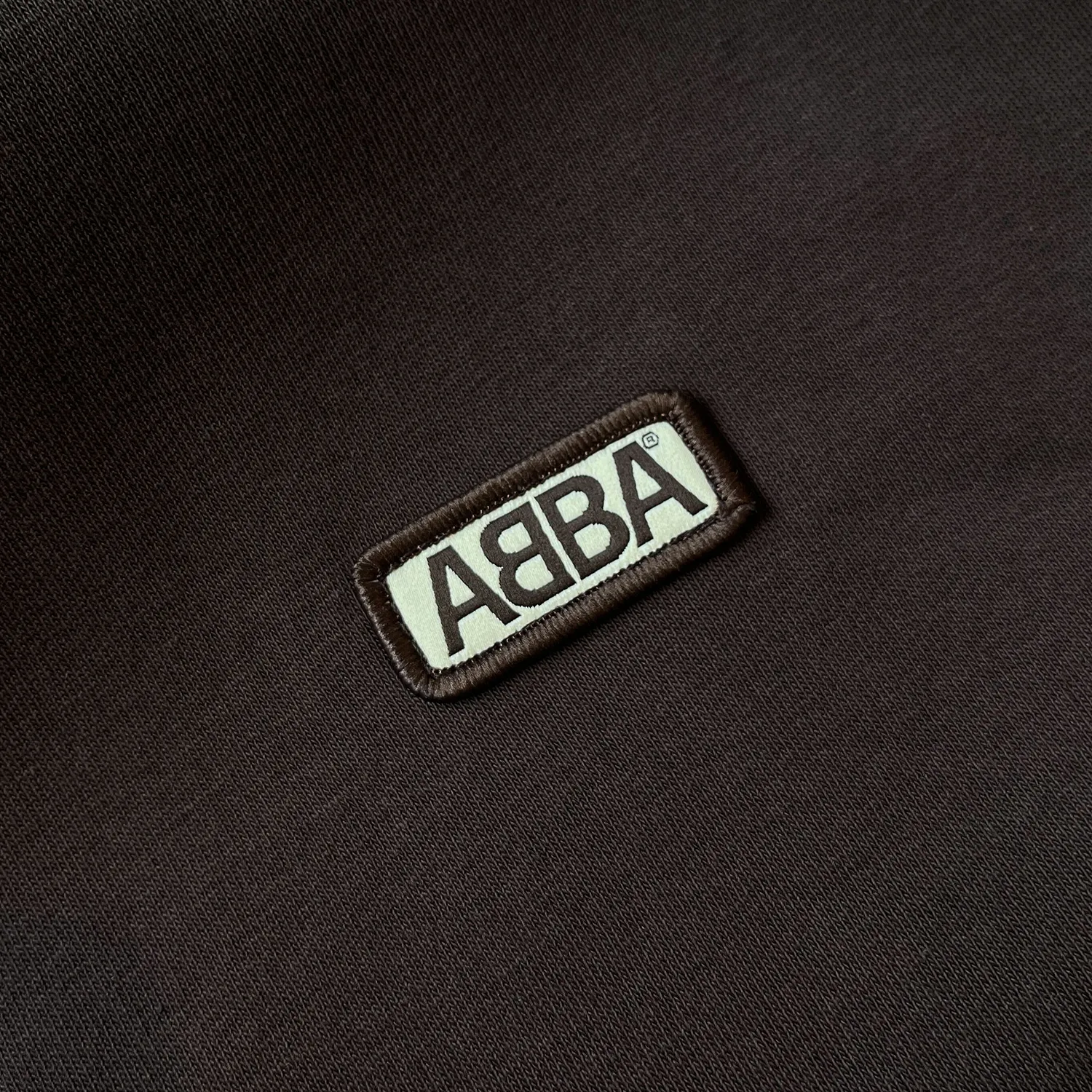 Polydor ABBA felpa patch marrone oversize cotone