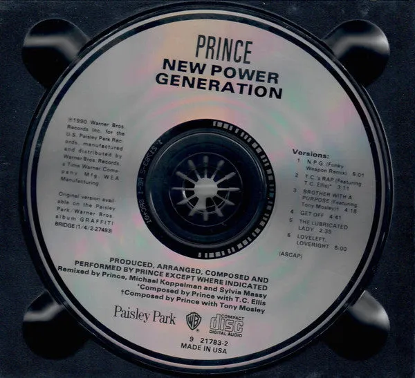 Prince New Power Generation CD maxi digipak funk