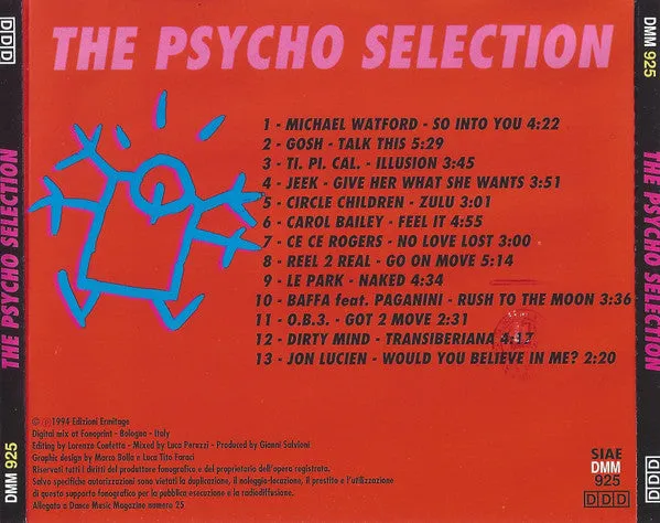 Various The Psycho Selection CD compilation house 1994 mixed