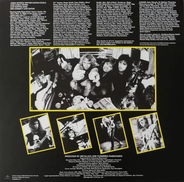 Metallica Master Of Puppets LP remaster VG+