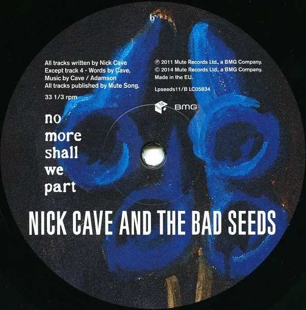 Nick Cave Bad Seeds No More Shall We Part 2LP ristampa Mint
