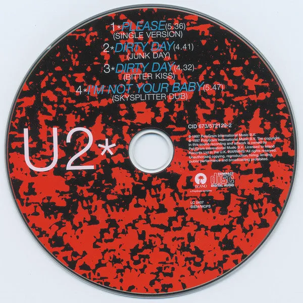 U2 Please CD1 CD maxi Near Mint
