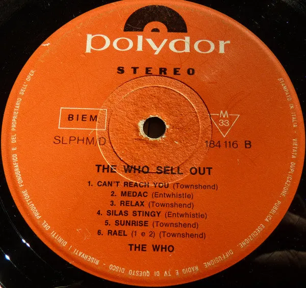 The Who Sell Out LP vinile 1967 mod