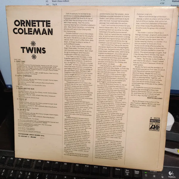 Ornette Coleman Twins LP vinile free jazz