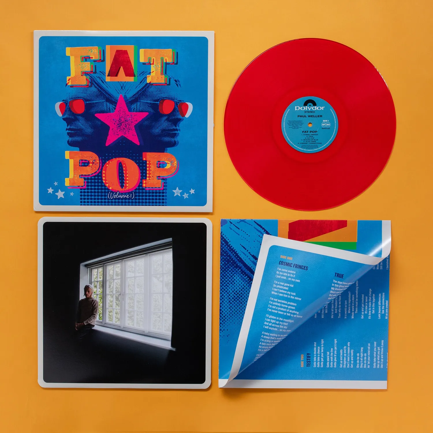 Paul Weller Fat Pop vinile LP rosso trasparente limitata