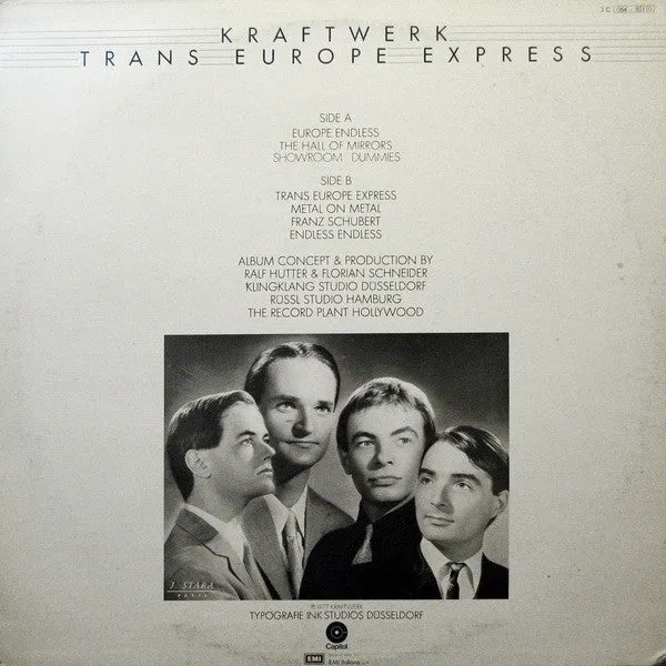 Kraftwerk Trans Europe Express LP vinile Italia 1977 VG