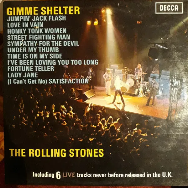 Rolling Stones Gimme Shelter LP compilation vinile italiano NM