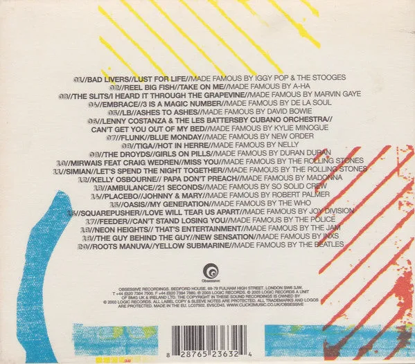 Various Covered compilation CD cover britpop