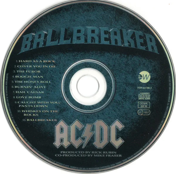 AC/DC Ballbreaker CD album hard rock jewel case 1995