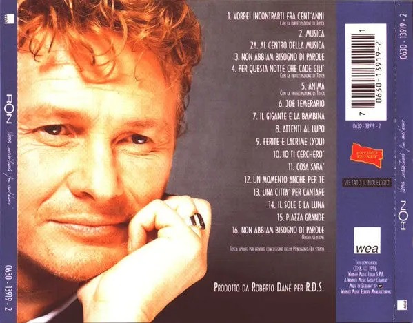 Ron Vorrei Incontrarti Fra Cent'anni CD usato